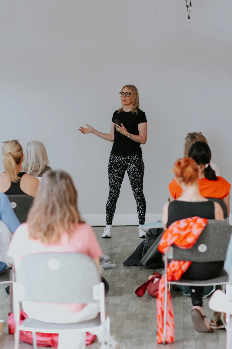 Jeannie Di Bon teaching a movement session